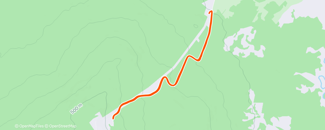 Map of the activity, Lunch Trail Run