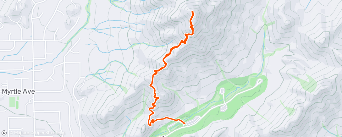 Map of the activity, Morning Hike