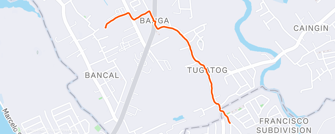 Карта физической активности (Afternoon Walk)