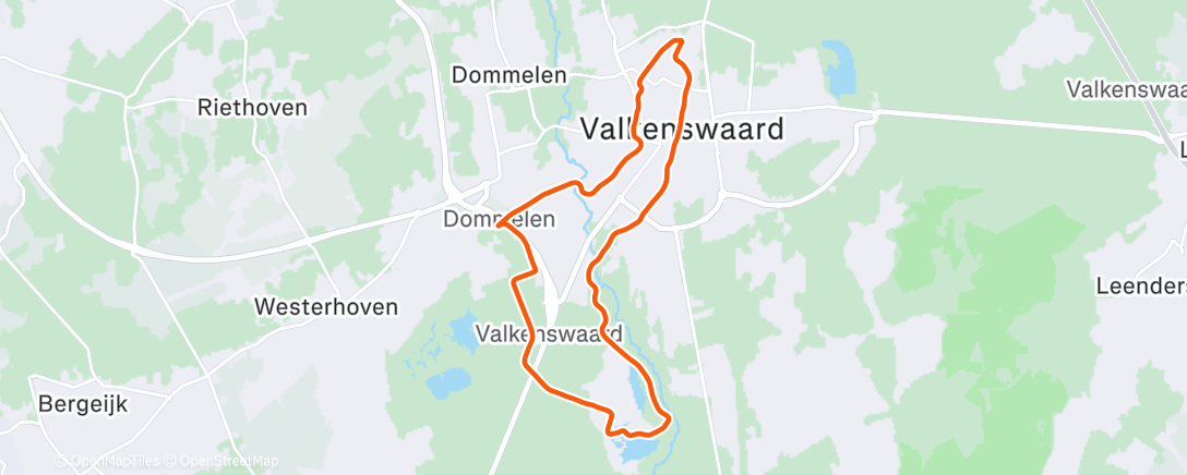 Карта физической активности (Lunch Run langs de Malpie)