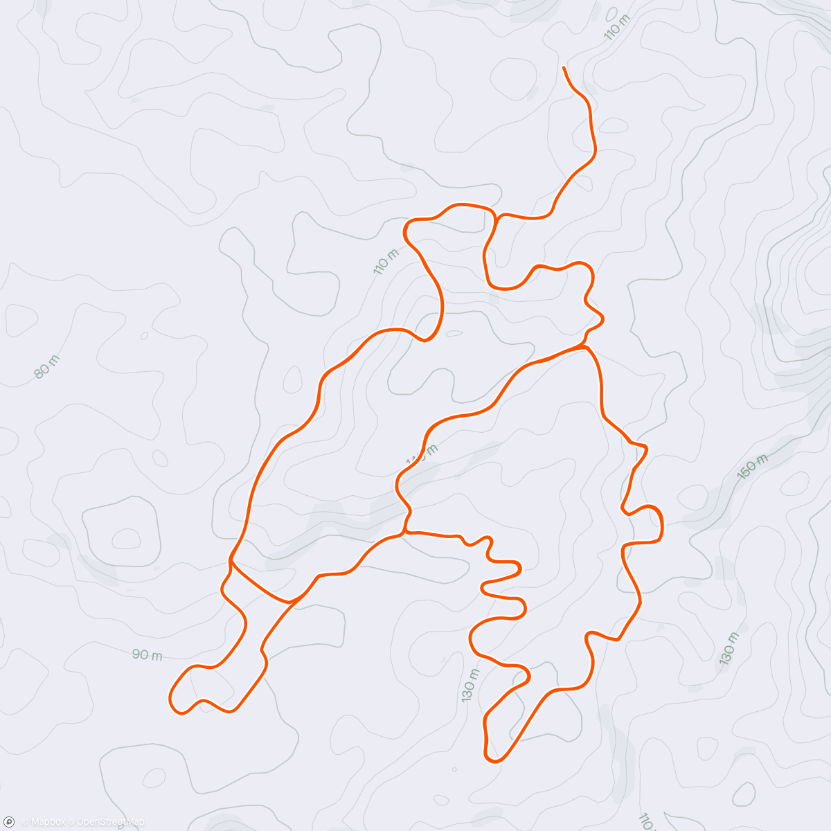 Map of the activity, Zwift - *Z1 Ride (3x10min @70rpm) - Wattage in Makuri Islands