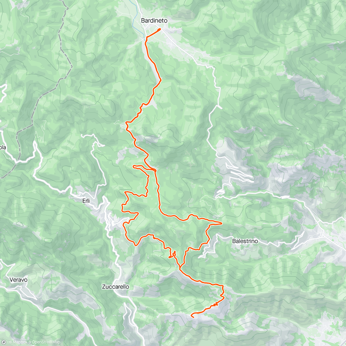 Map of the activity, Giro pomeridiano a Pizzo Ceresa