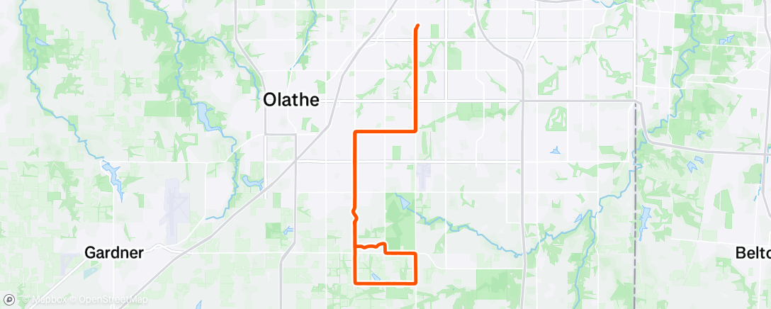 Map of the activity, Morning Ride