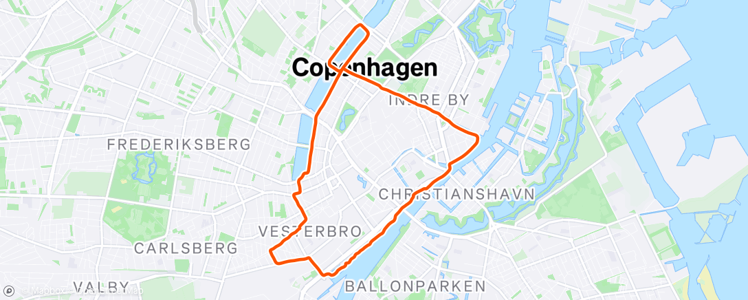 Map of the activity, Morning Run
