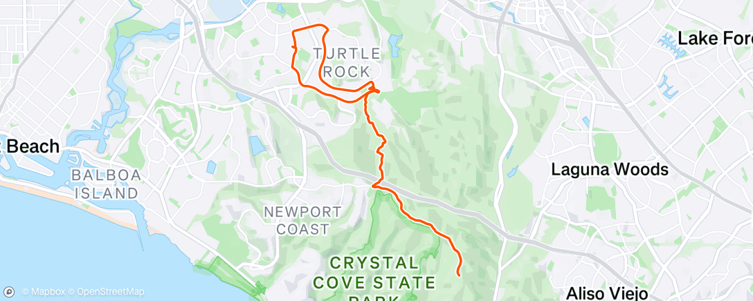 Map of the activity, Afternoon Ride