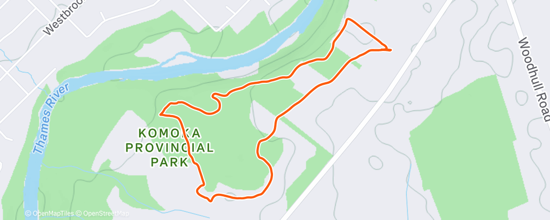 Map of the activity, Hike (with Diana)