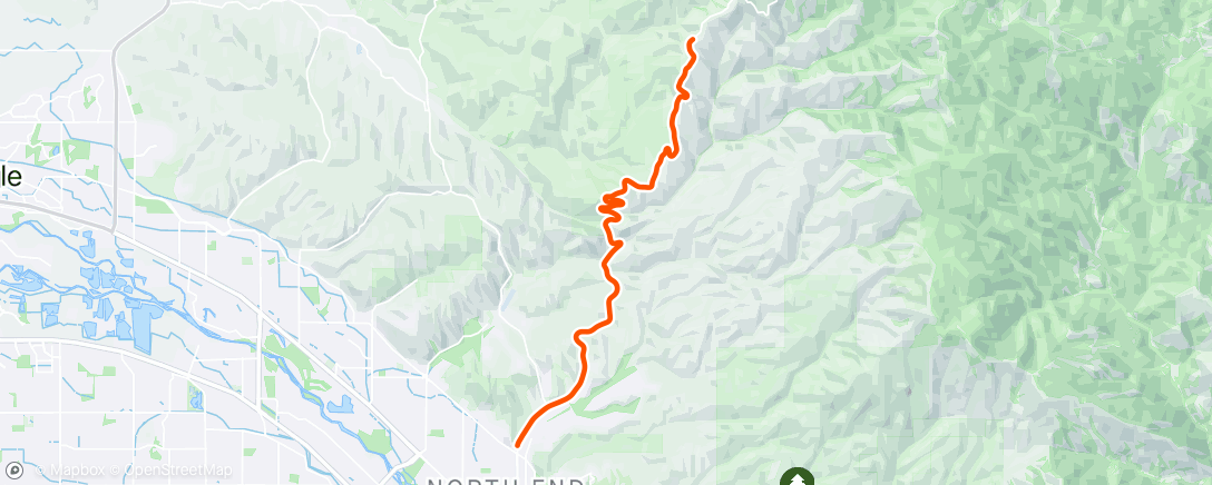 Map of the activity, Up Bogus