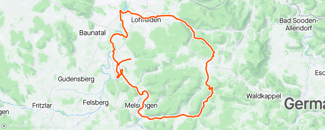 Map of the activity, Friedrichsbrück