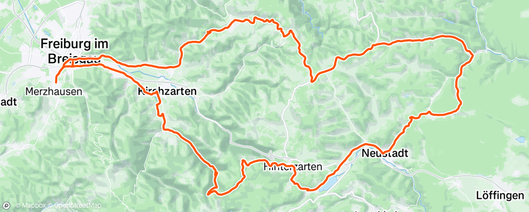 Map of the activity, Fahrt am Morgen