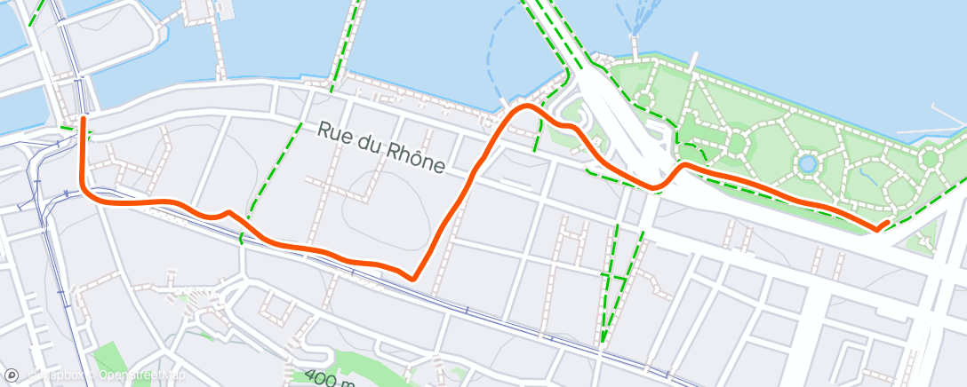 アクティビティ「Marche en soirée」の地図