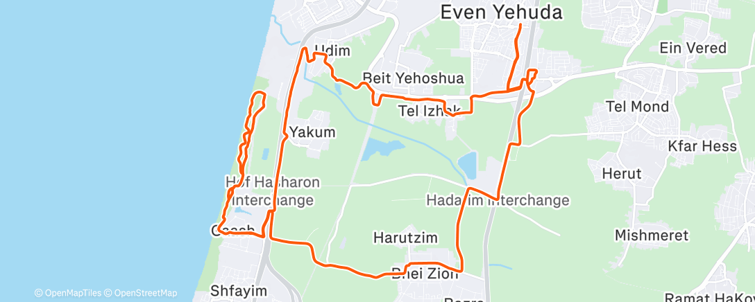 Map of the activity, Morning Ride