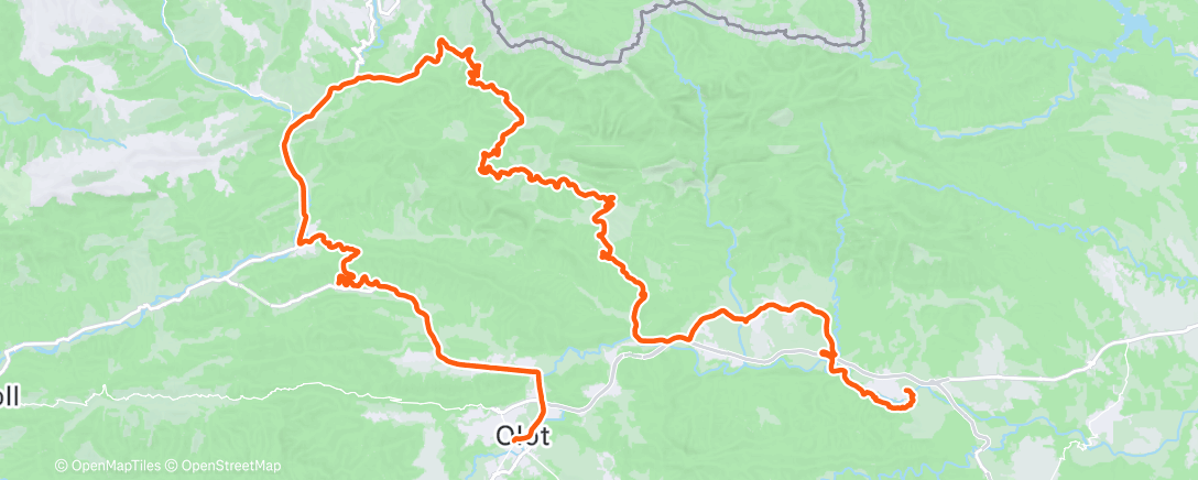 Map of the activity, Morning Ride