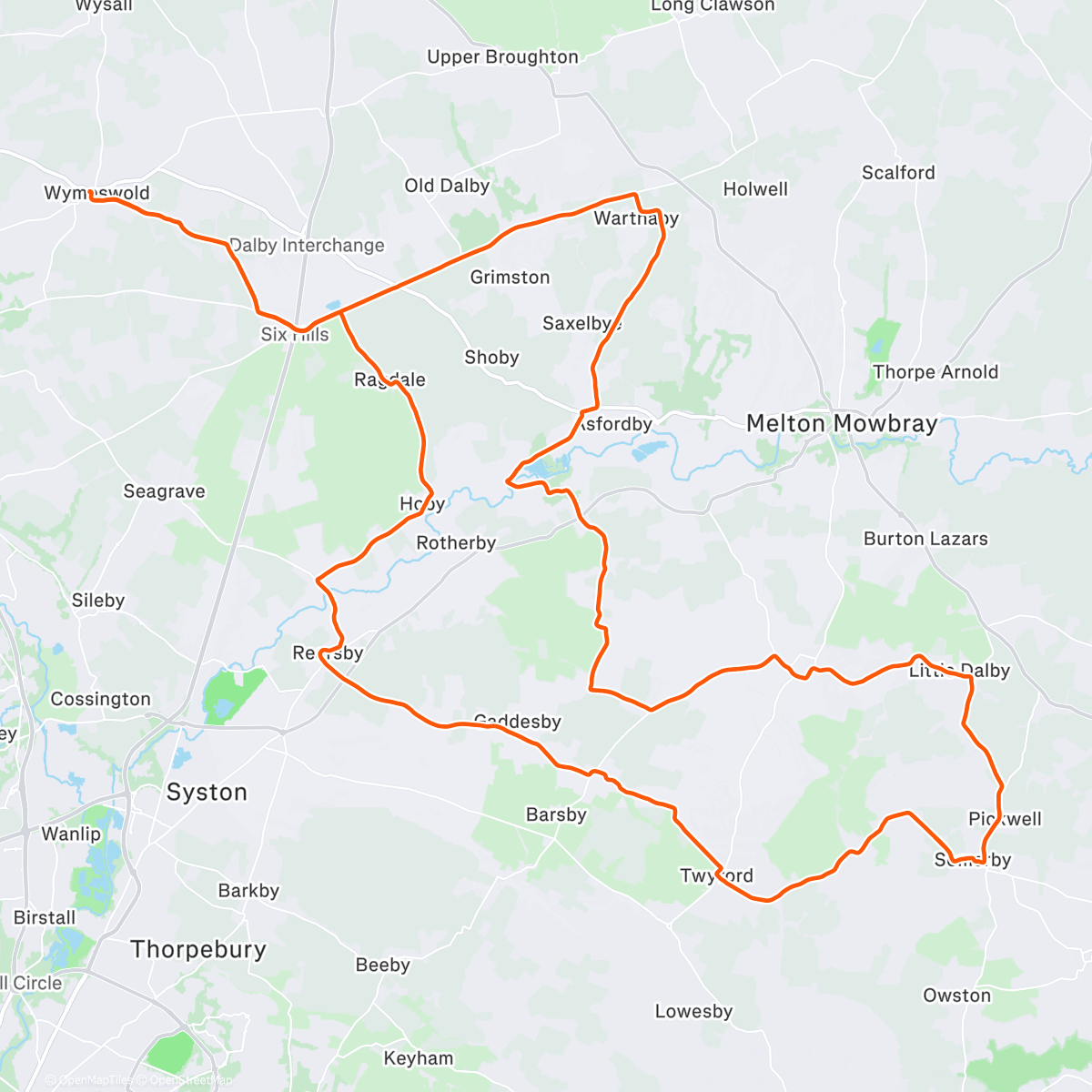 Map of the activity, Ride with Lotta