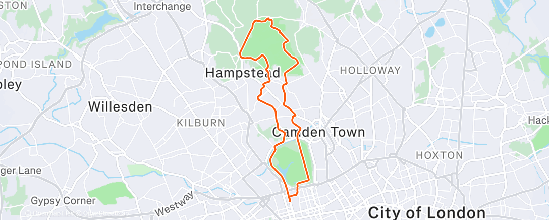 Map of the activity, Hylo x RunLimited