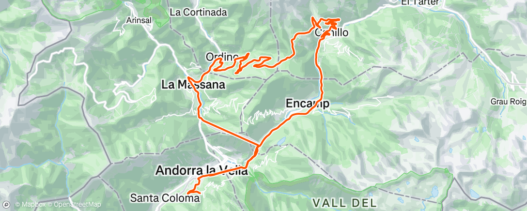 Map of the activity, Morning Ride