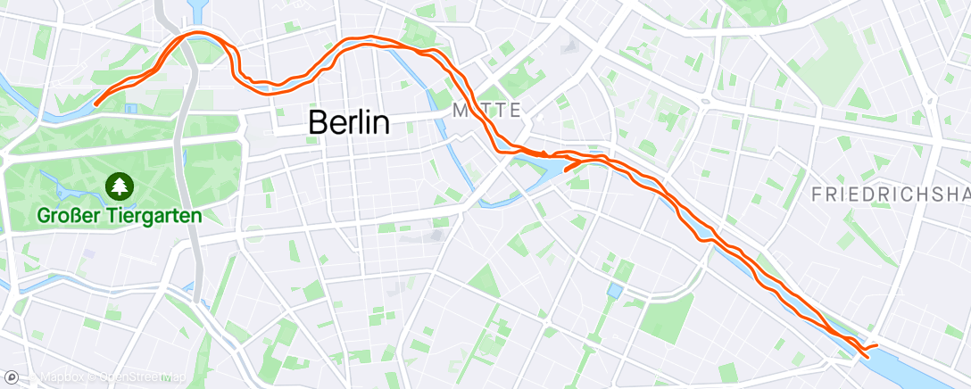Map of the activity, Berlijn per boot