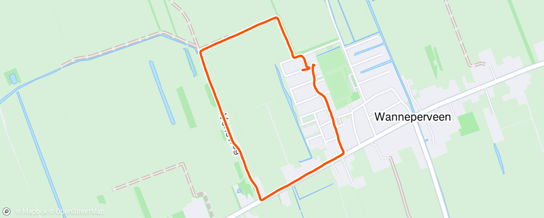 Map of the activity, Avondloop