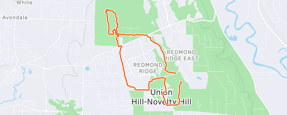 Map of the activity, “’Tis but a toenail.”