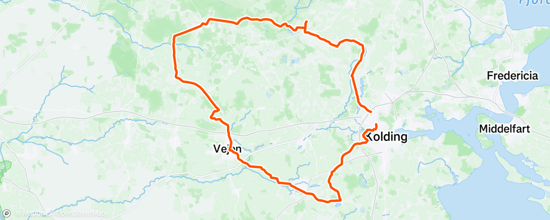 Map of the activity, 1st ride back