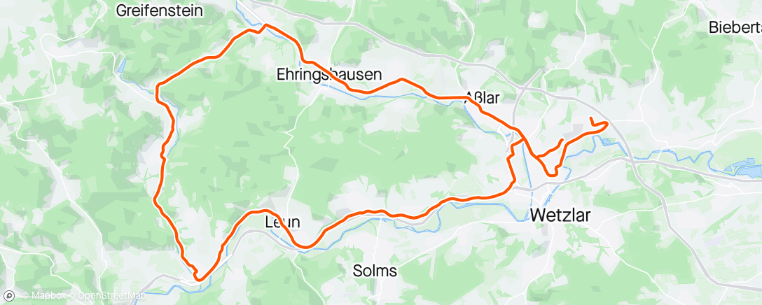 Map of the activity, Biskirchen