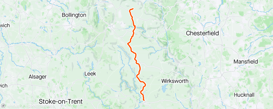 Map of the activity, Morning Hike