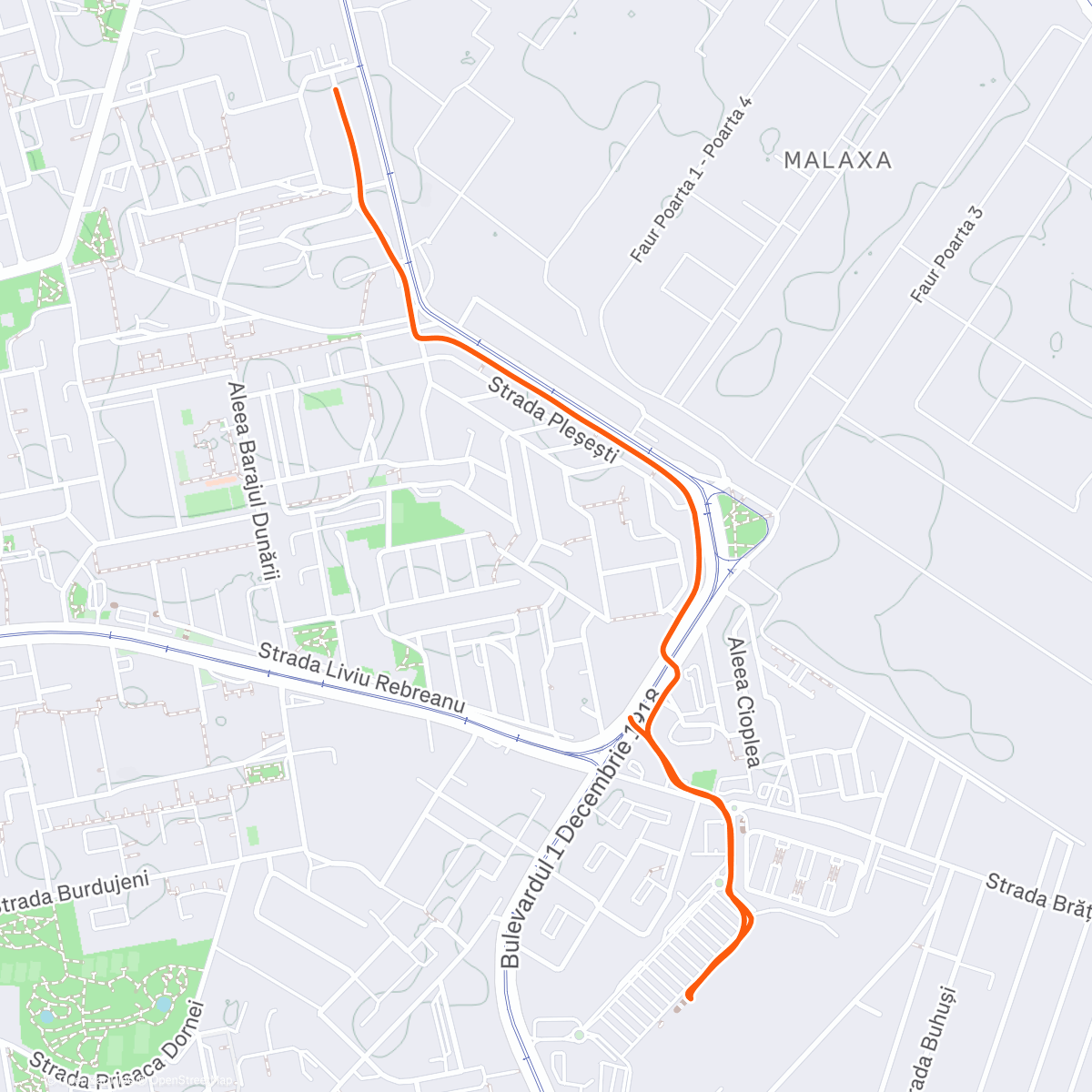 Map of the activity, Walk BucurEşti 👣 2.4K - Faur via Bicaz Urban Discovery Session 🌙