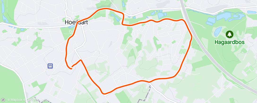 Map of the activity, #16 kort @fterworkloopje 👟🟣⚪️🙌