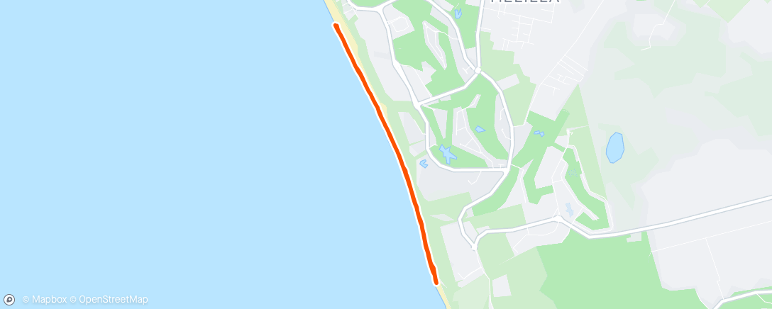 Map of the activity, Carrera de mañana