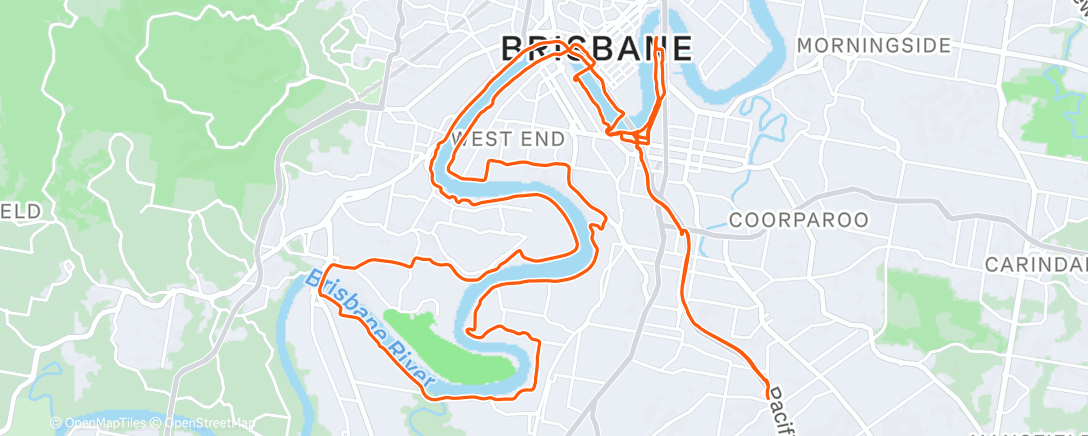 Map of the activity, Morning Ride