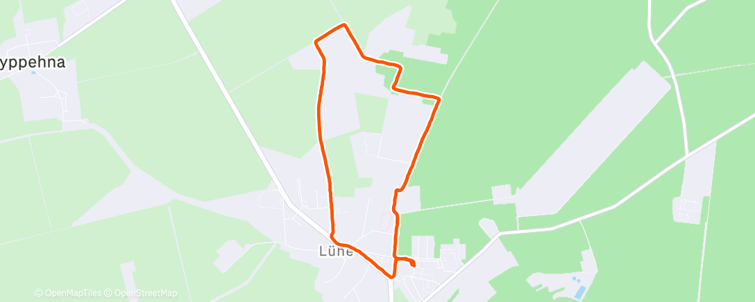 Map of the activity, Schritte sammeln am letzten Urlaubstag