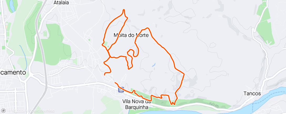 Map of the activity, Morning Dog Trail Run
