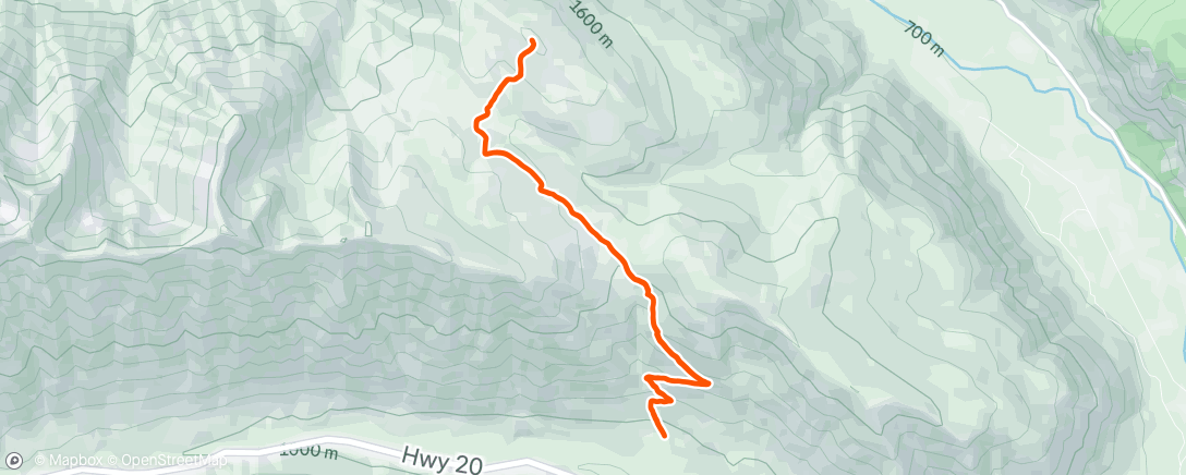 Map of the activity, Driveway butte