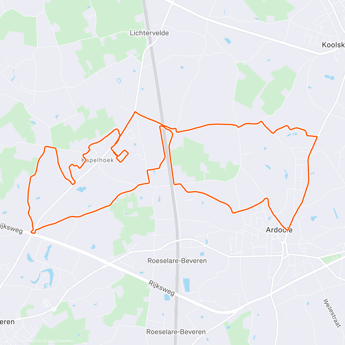 Map of the activity, Samen het jaar uitlopen 🩷