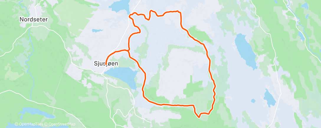 Map of the activity, Morning Nordic Ski