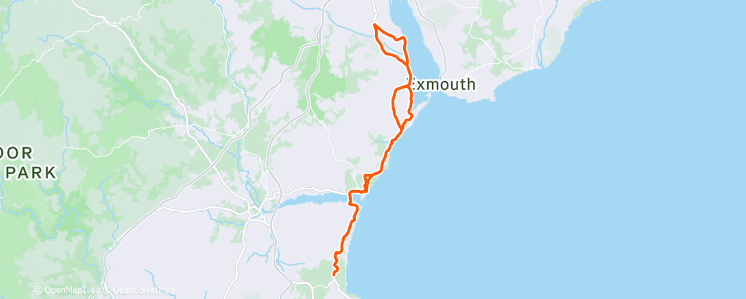 Mapa de la actividad, Morning Ride