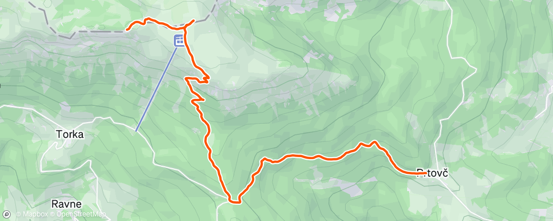 Map of the activity, Ratitovec soncni zahod