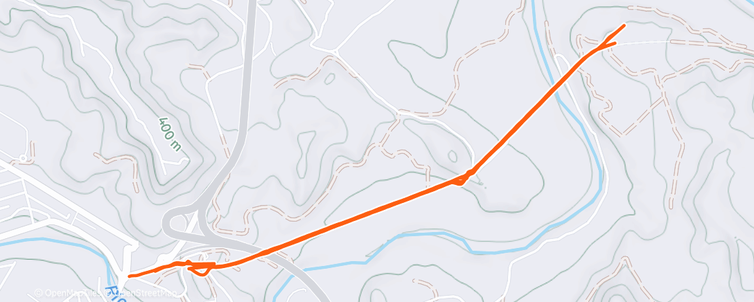 Map of the activity, Lunch Run