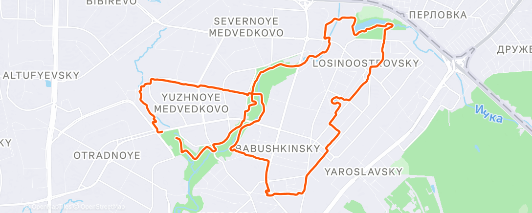 Карта физической активности (Утренний забег)