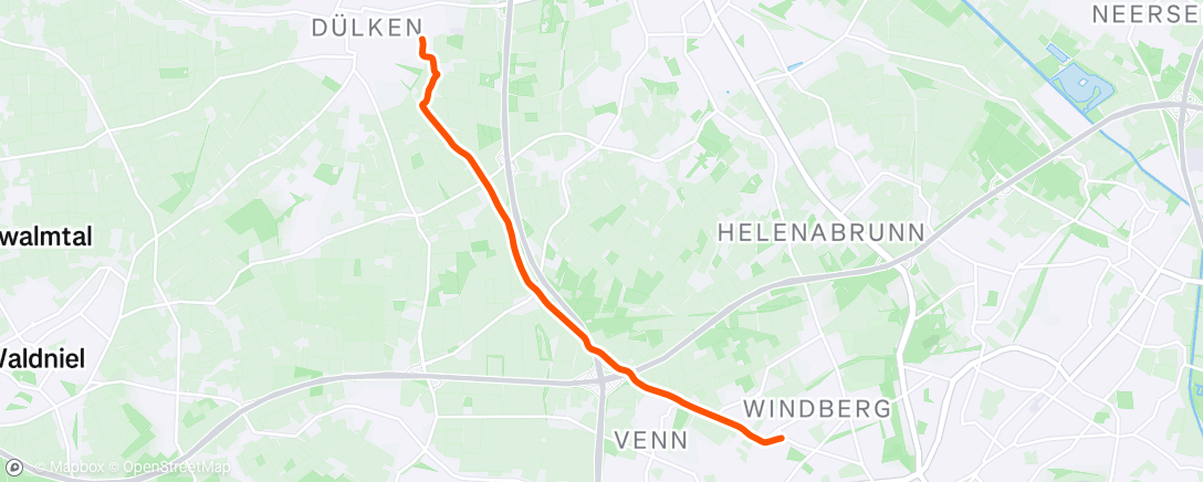 Map of the activity, Fahrt am Nachmittag