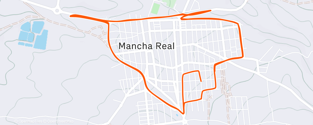 Карта физической активности (Carrera de noche)