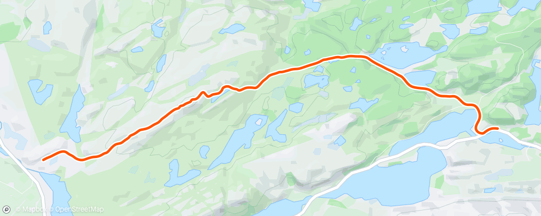 Carte de l'activité Fløymeland-Moi over Ulvarudlå