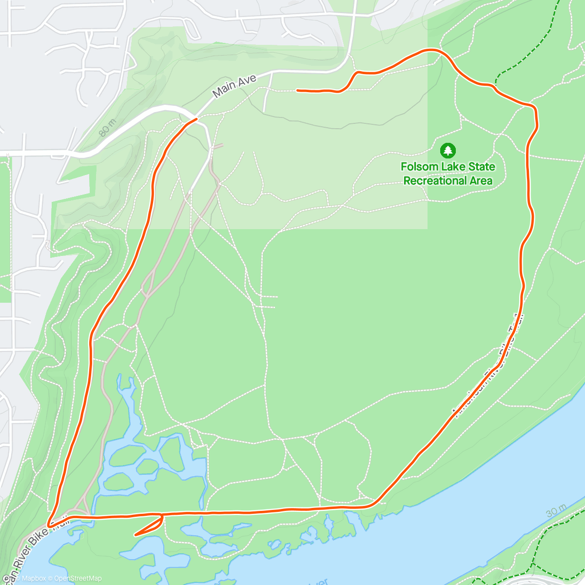 Map of the activity, 1st run in 2.5 months