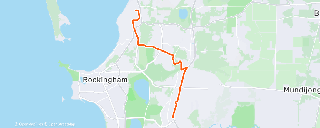 Map of the activity, Lunch Ride