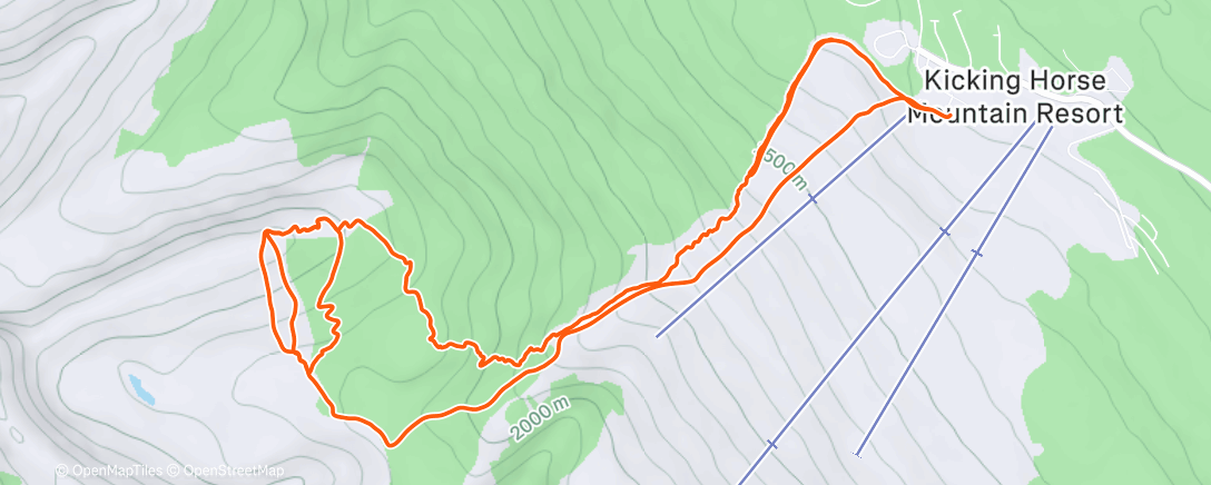 Map of the activity, Rudi’s Skimo 🤿 💥