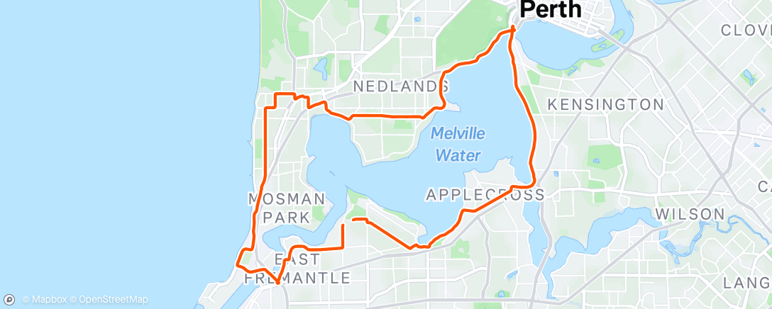 Mapa de la actividad, Morning Ride