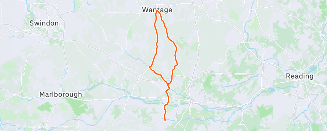 Map of the activity, Morning Ride