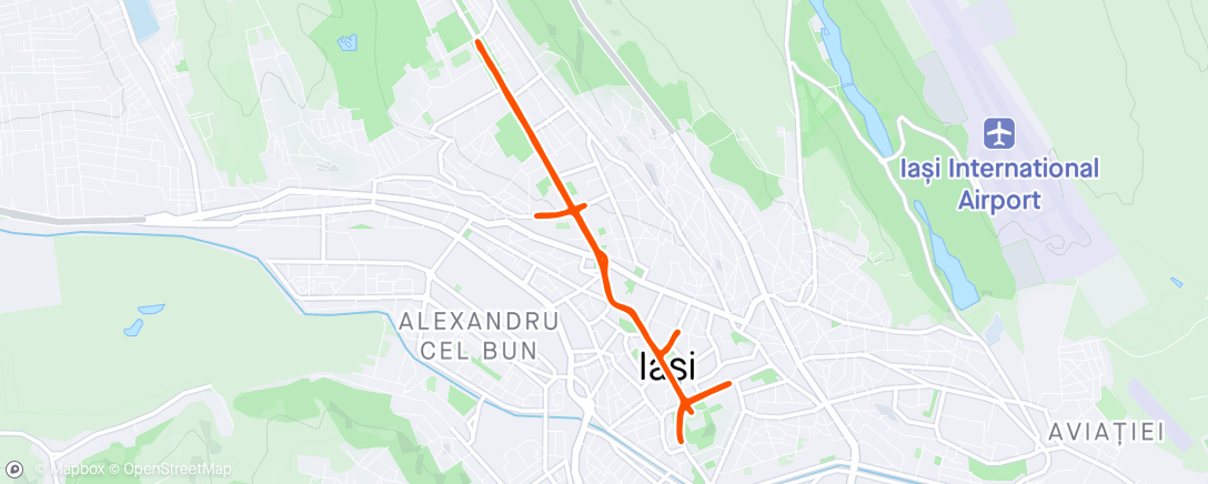 Map of the activity, 10k