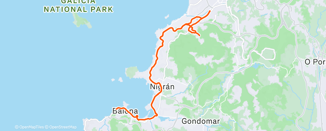 Карта физической активности (Bicicleta por la mañana)