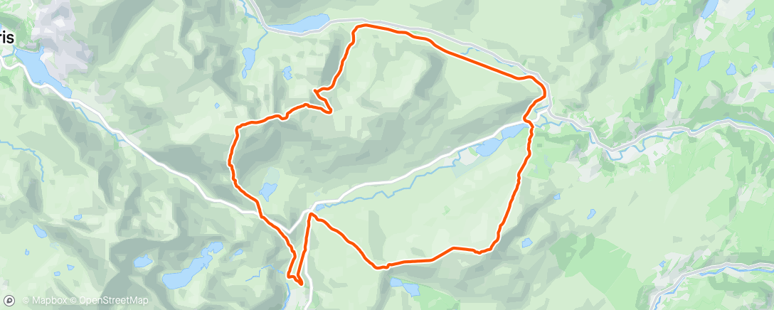 Map of the activity, Morning Run
