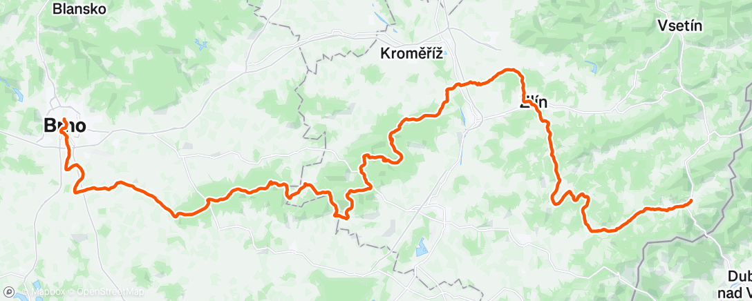 Map of the activity, Morning Ride